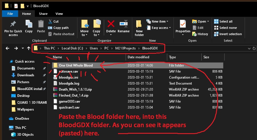 BloodGDX install fail 026