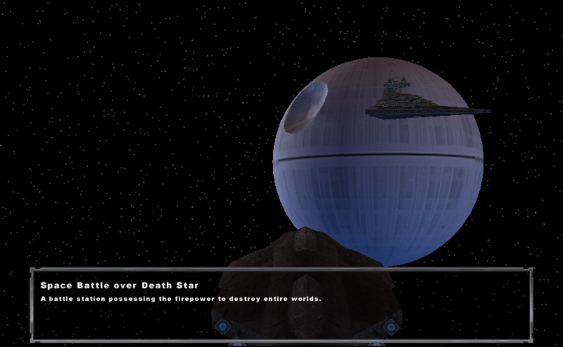 Space Battle over Death Star