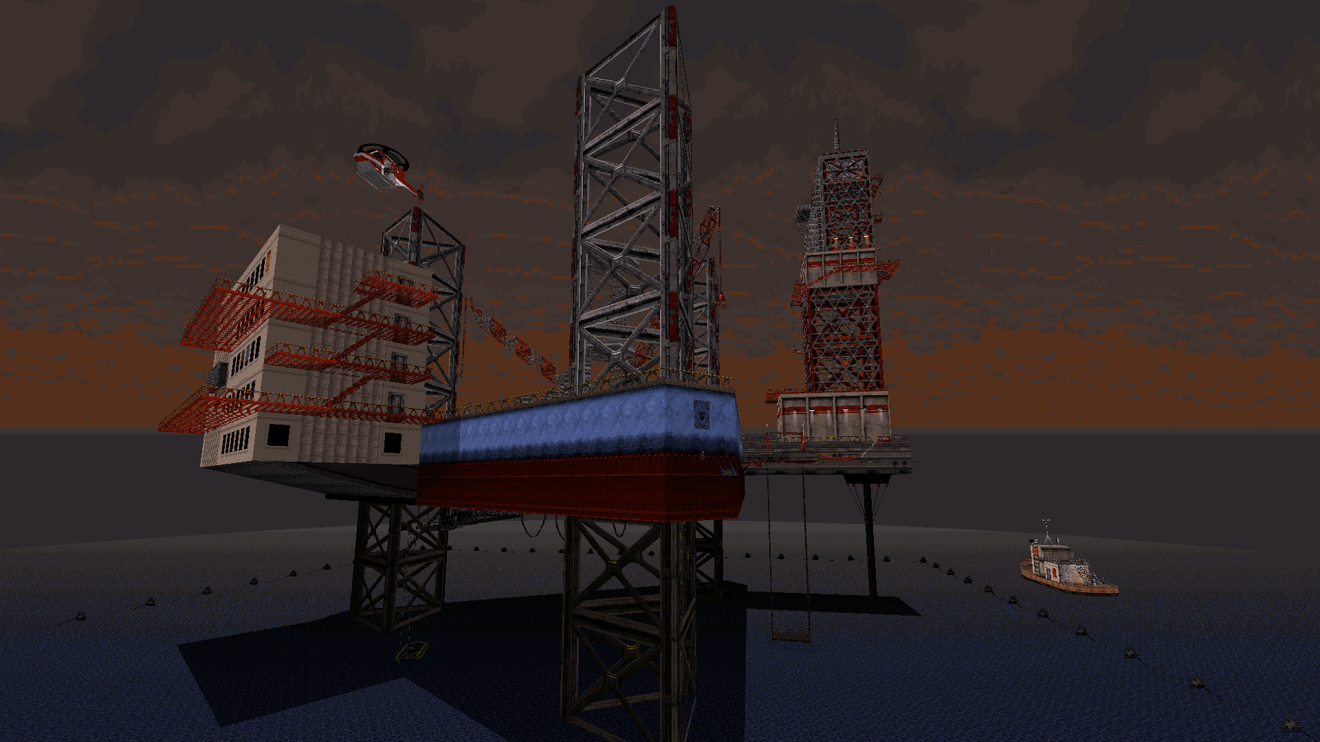 Build recreation of the oil drilling platform in 