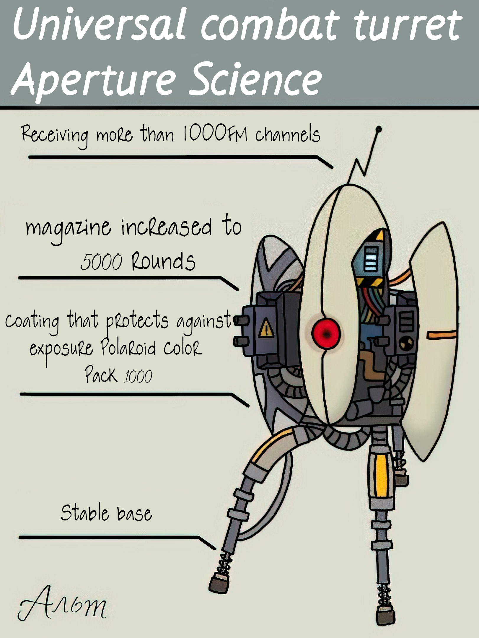 Universal combat turret Aperture Science