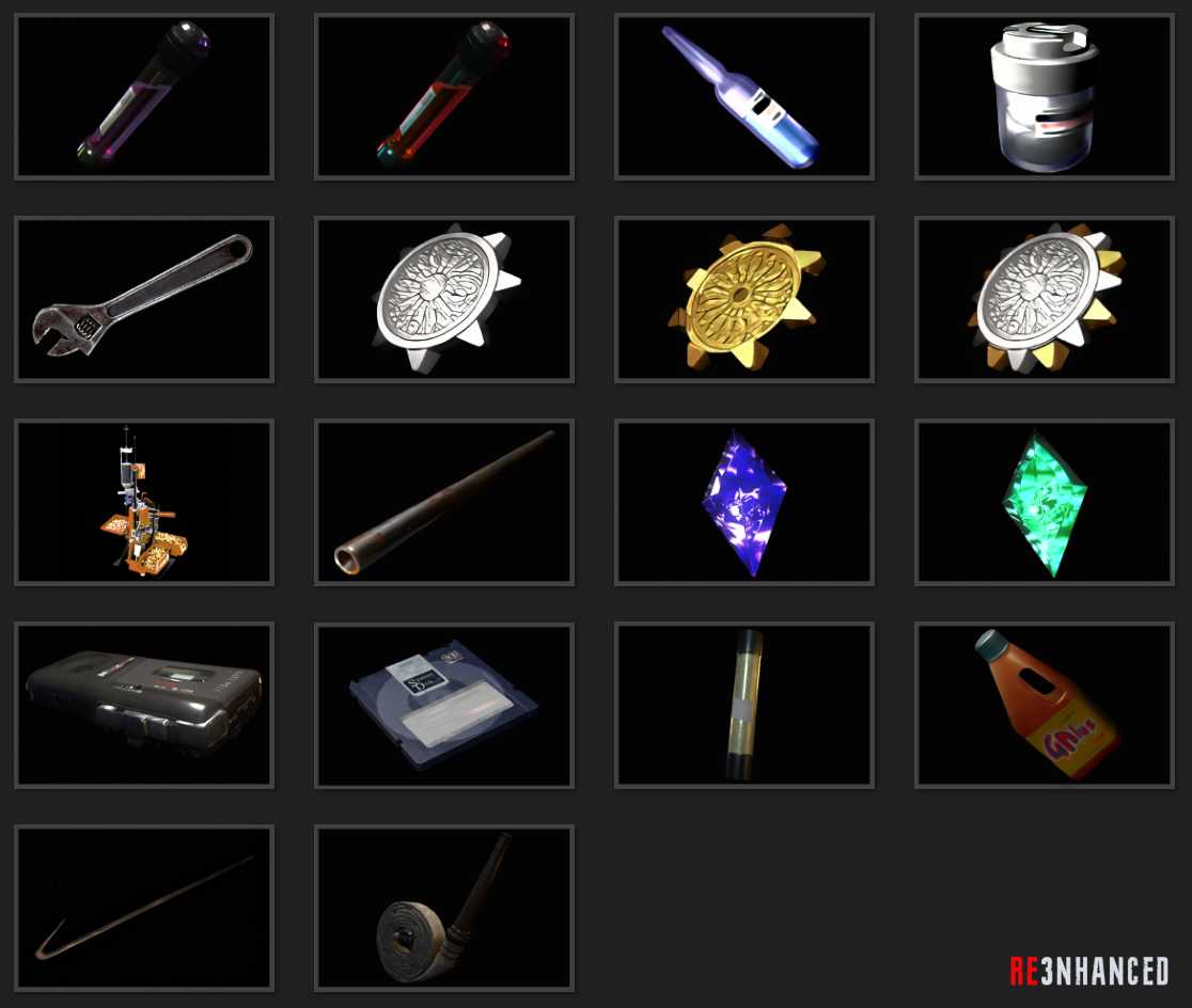 RE3NHANCED - Items Preview 3
