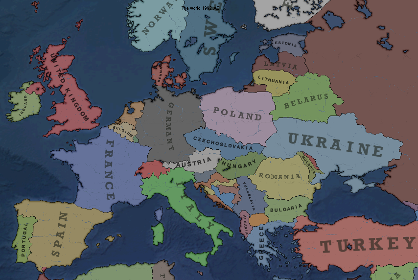 Europe in 1992 (Victoria 2)