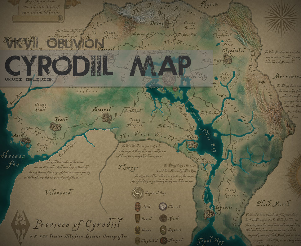 VKVII CYRODIIL MAP 1