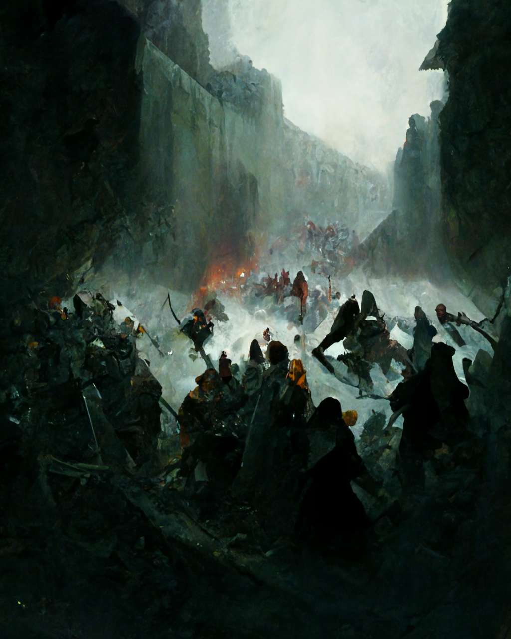 A scene of the Battle