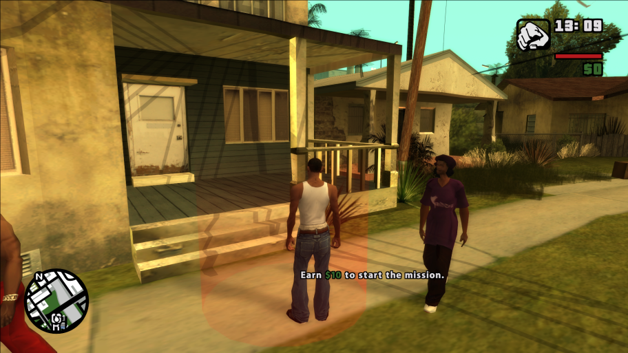 GTA San Andreas Stories: concept gameplay and menu screenshots