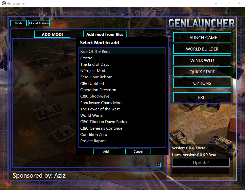 GenLauncher mod for C&C: Generals Zero Hour - ModDB