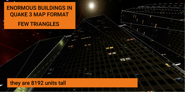 Buildings in Quake 3 map format