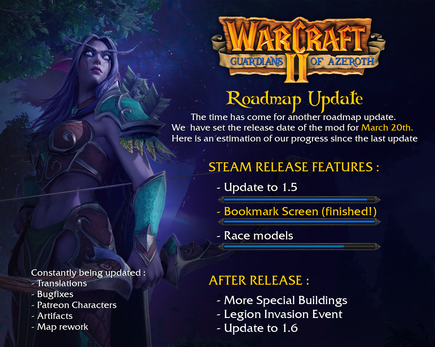 Official Release Date Reveal News Warcraft Guardians Of Azeroth 2   GoARoadMap3 1 