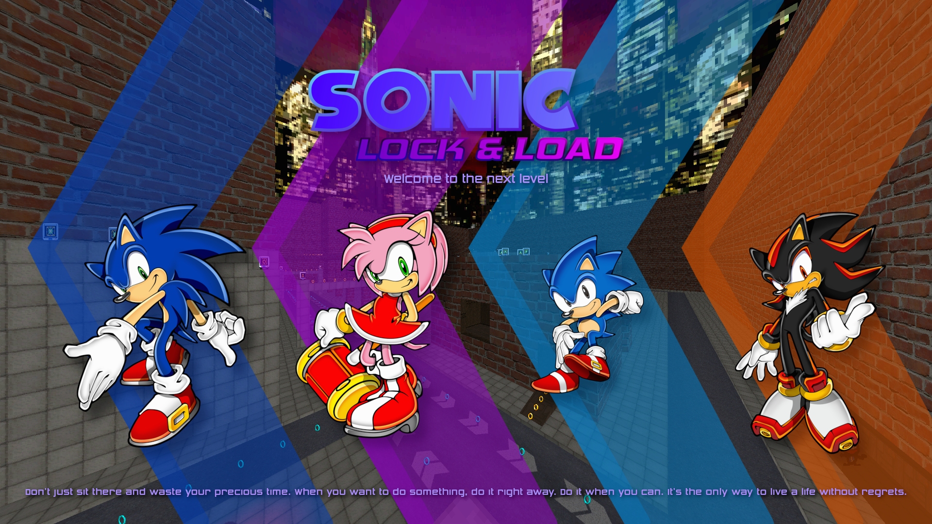 Sonic: Lock & Load's title screen.