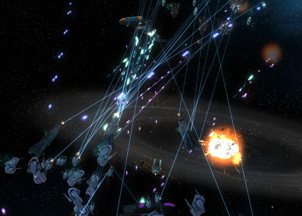 Advent vs. Advent fleet crossfire image - SolarFlair mod for Sins of a ...