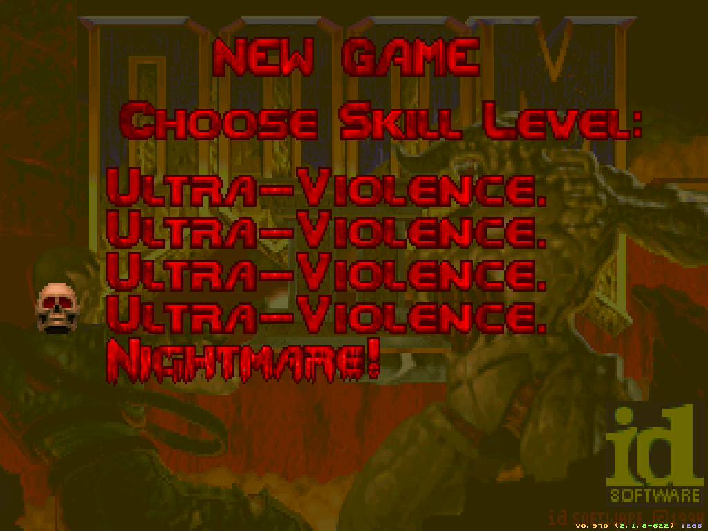 Doom Skill Levels