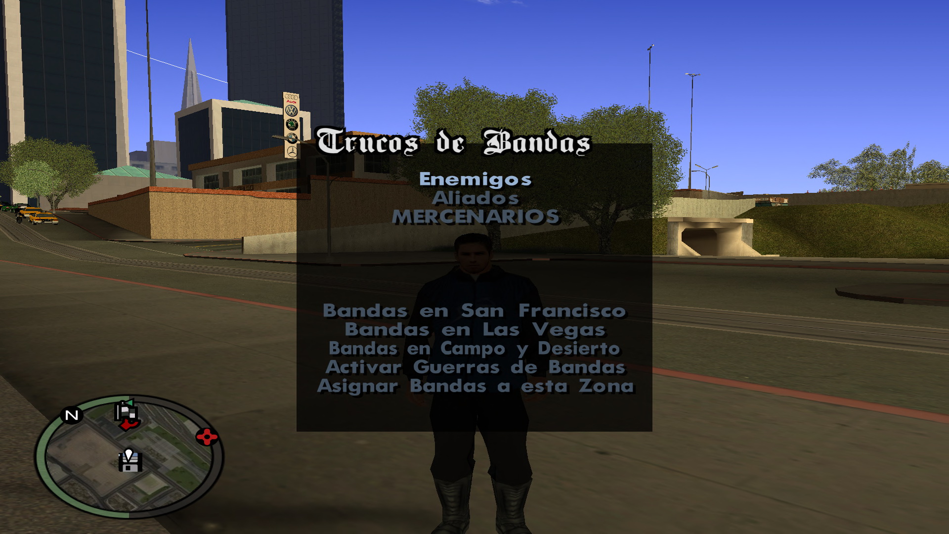 Gangs Menu With New Options Friends And Enemys Image California Megamod For Grand Theft Auto San Andreas Mod Db