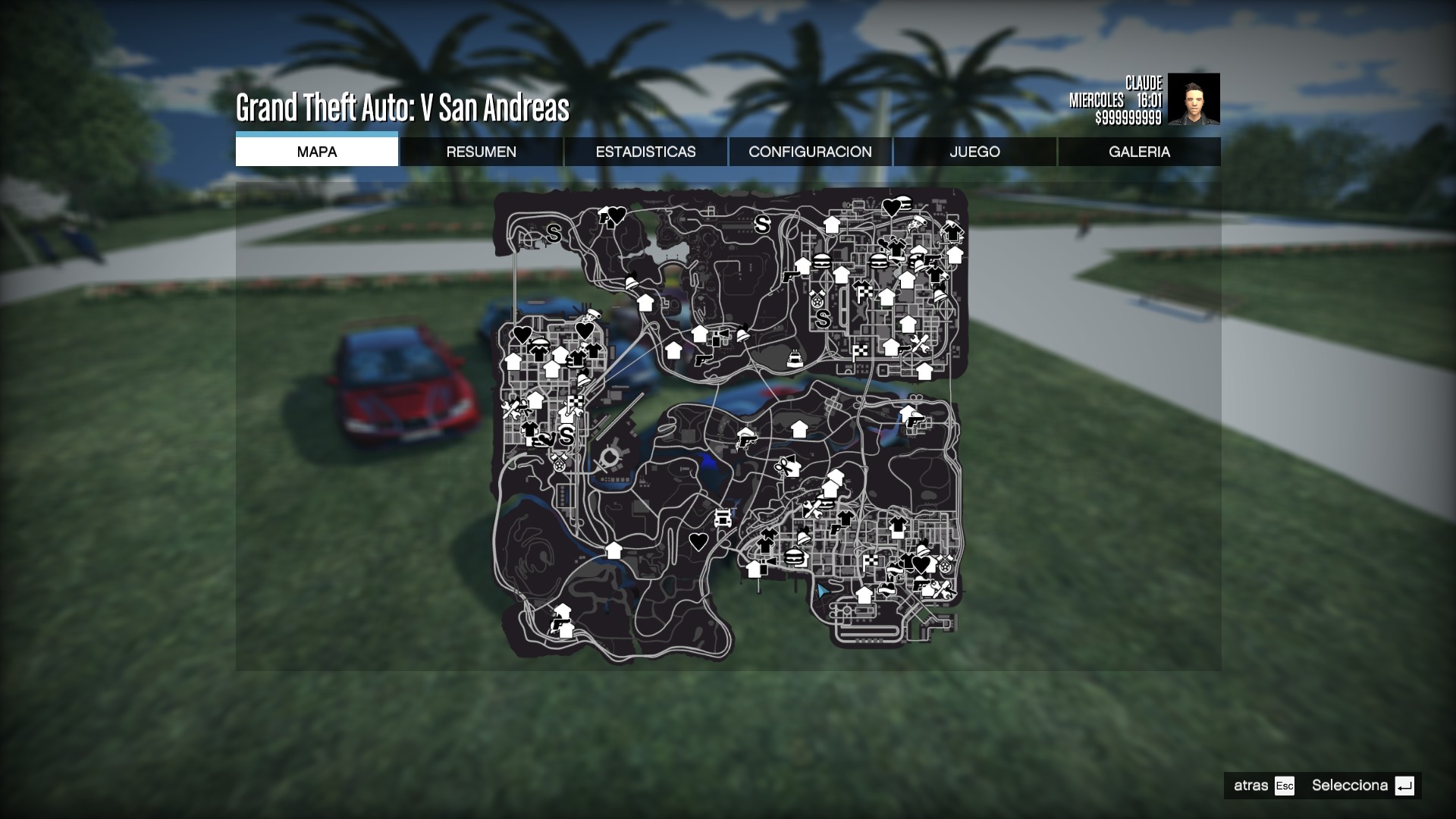 Game map from Grand Theft Auto 5  Grand theft auto, Grand theft