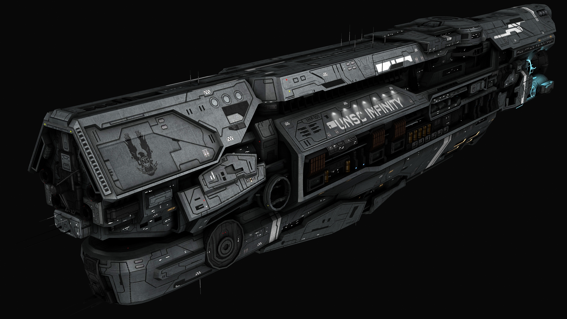 UNSC Infinity-class Warship. 