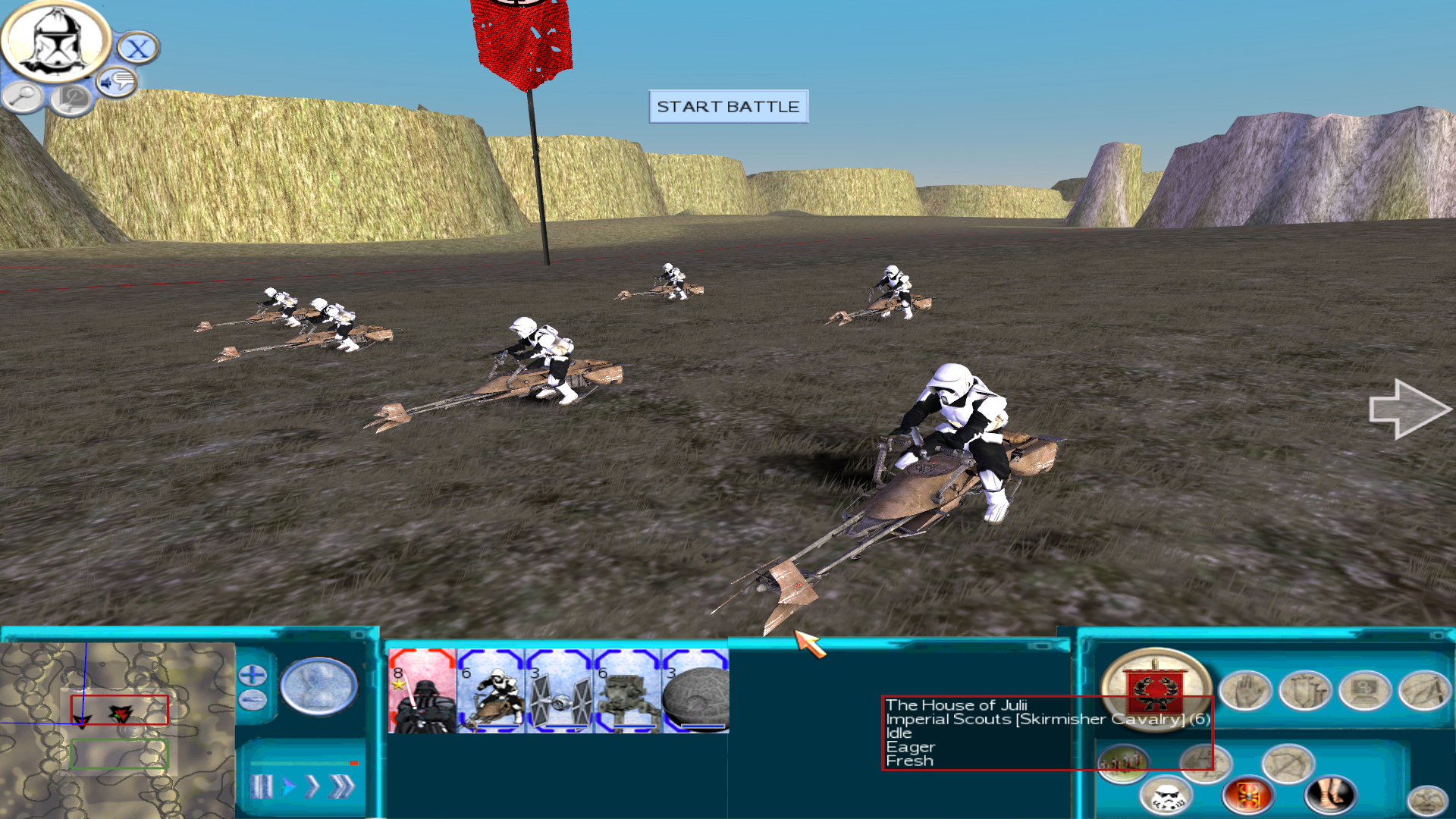 Star Wars Total War - Imperial Scouts (Speeders)!