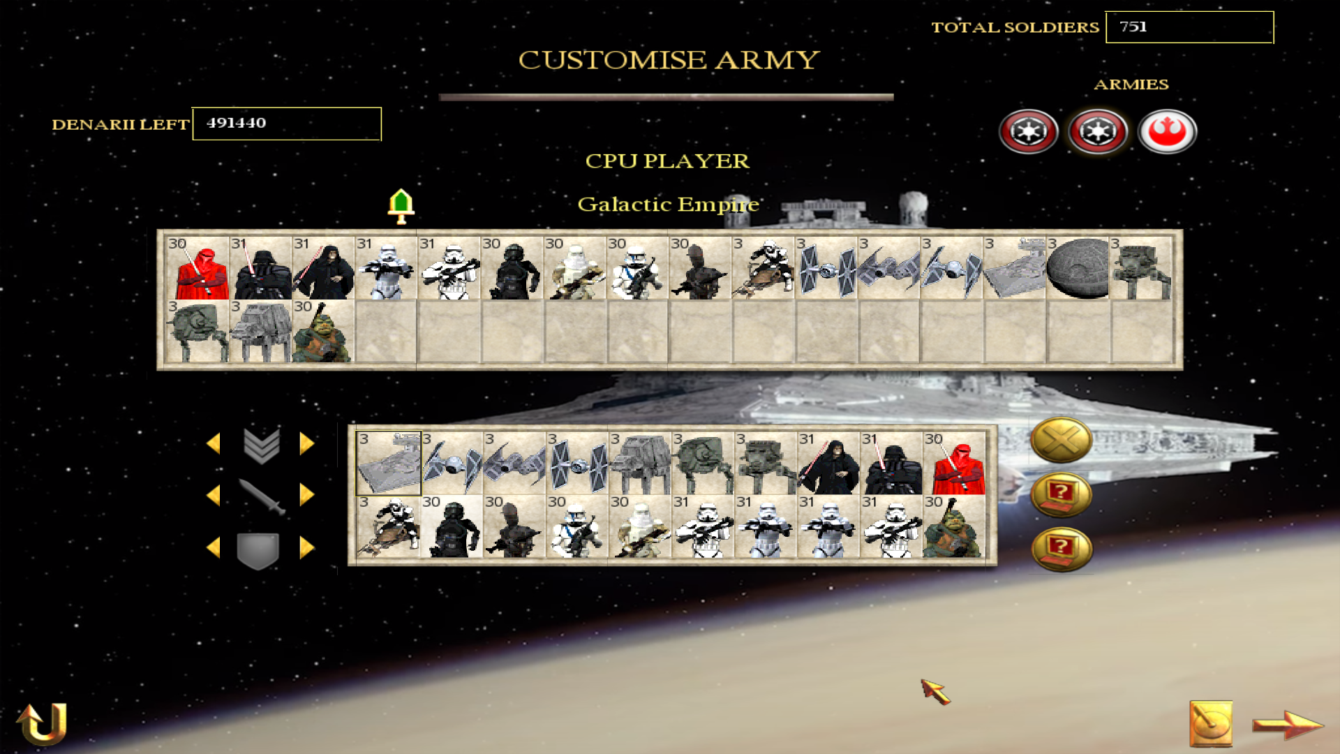 The Galactic Empire has three new units!