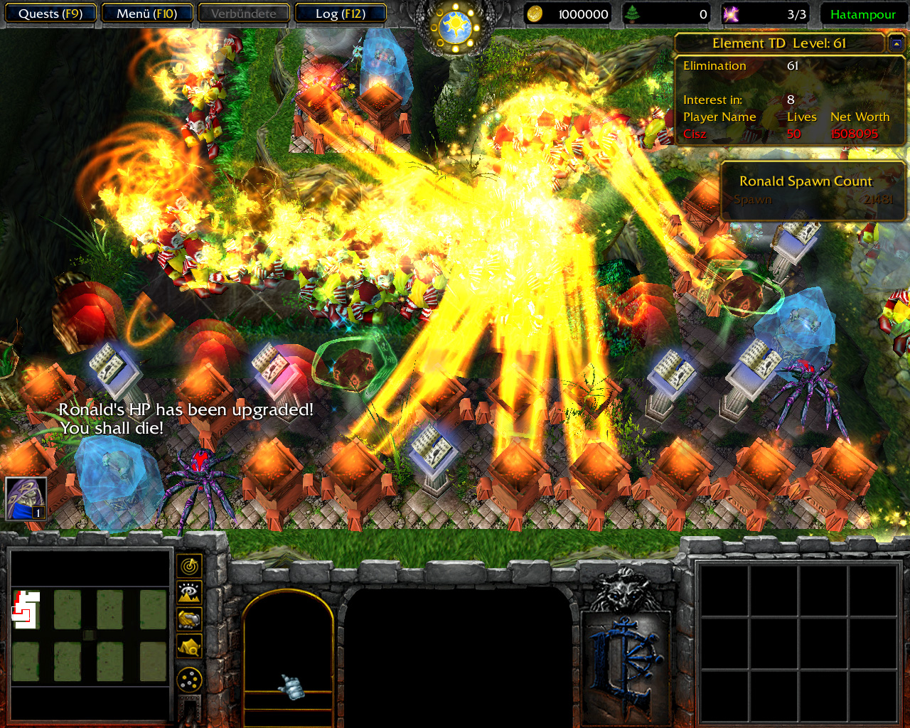 In-Game Screenshots image - Element Tower Defense mod for Warcraft III:  Reign of Chaos - ModDB