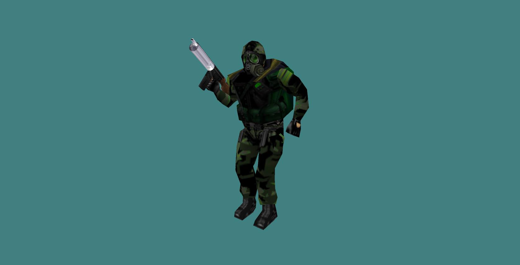 They Hunger: Gas Mask Grunt Soldier Minecraft Skin
