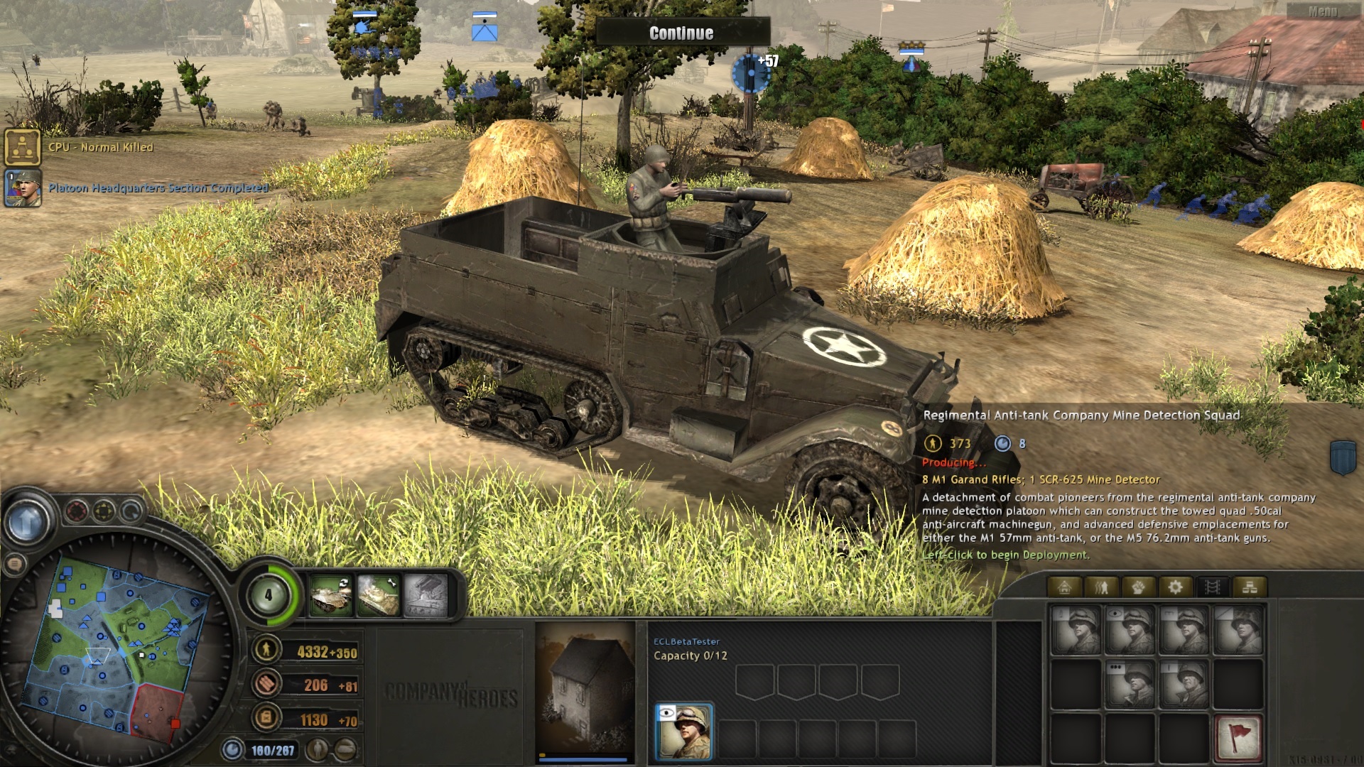 2nd Armored Division image - Enhanced Combat Leader: Beyond Overlord mod  for Company of Heroes - ModDB