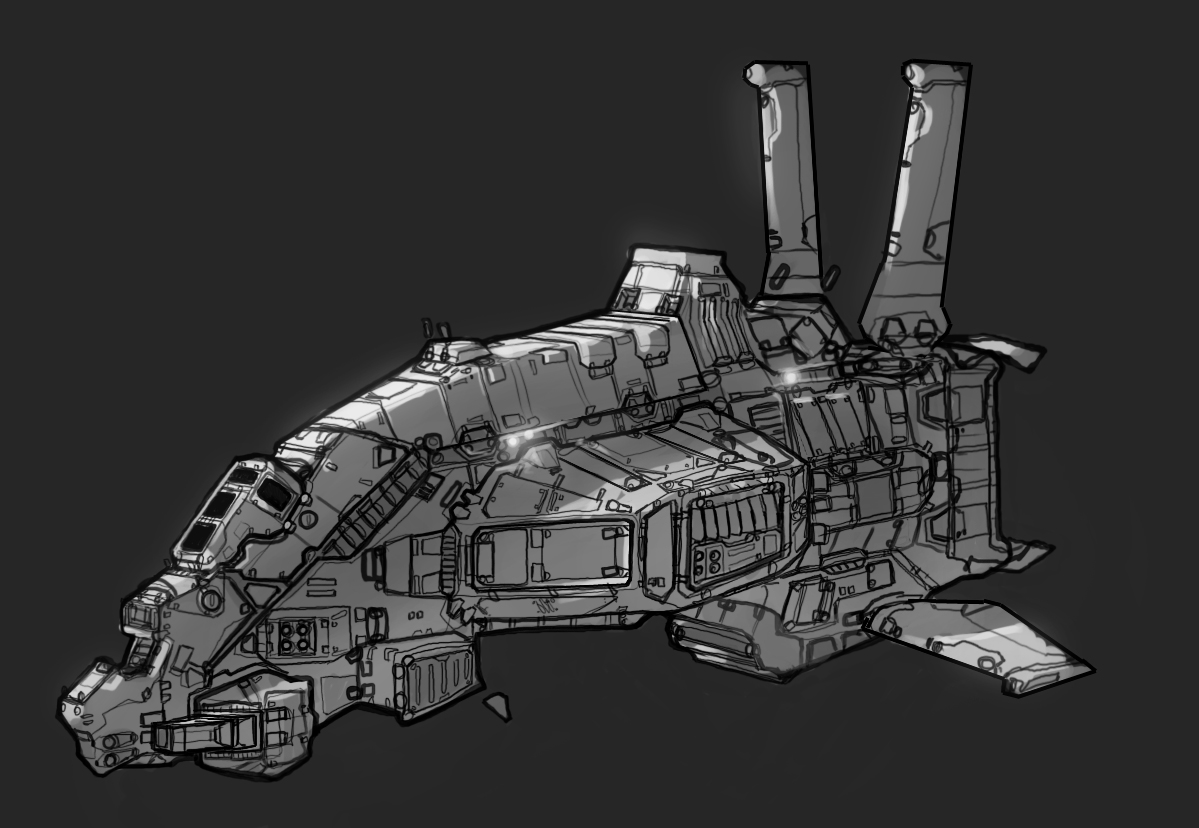 Light corvette concept image - Memories of Hiigara mod for Homeworld 2 ...