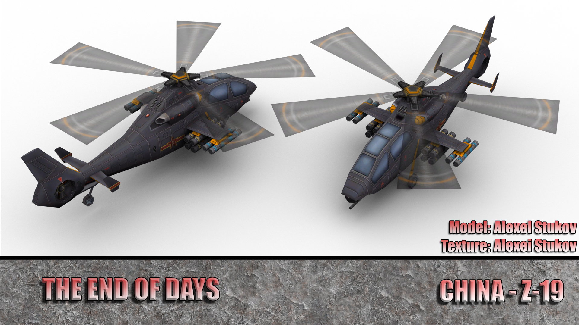 Chinese Z-19 Stealth Attack Helicopter image - The End of Days mod 