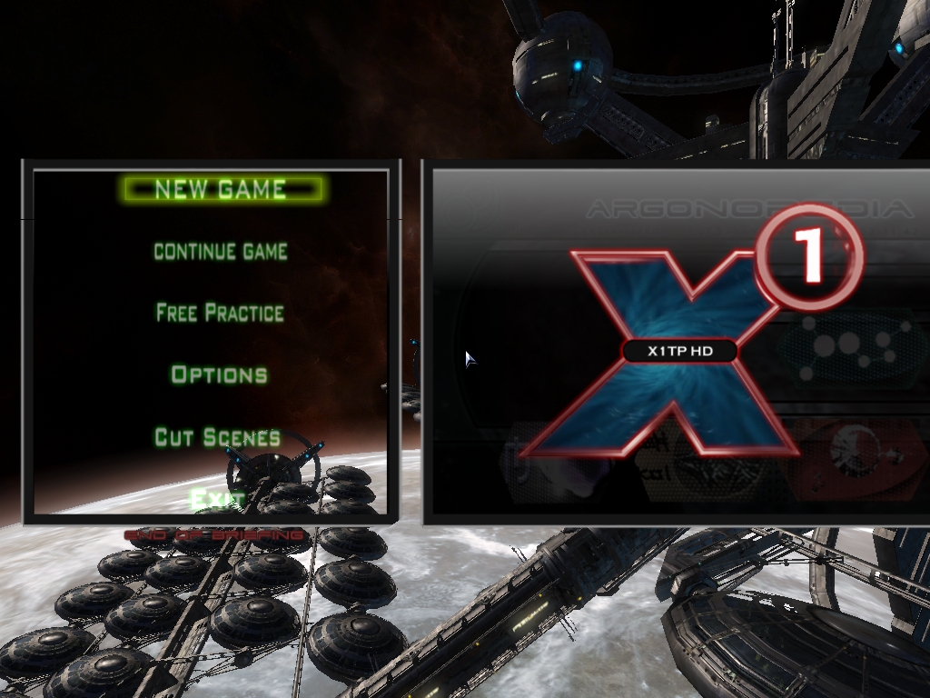 New Menu image - X1: Past And Future Mod for X³: Terran Conflict - ModDB