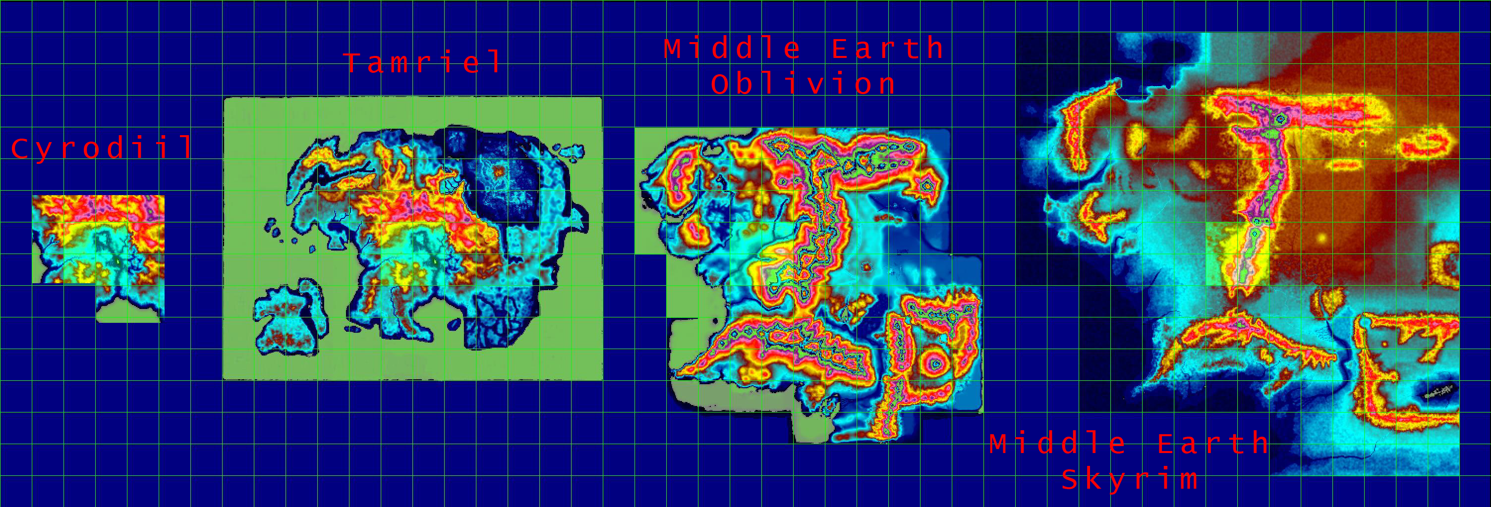 Elder Scrolls Map Size Comparison World Map Atlas