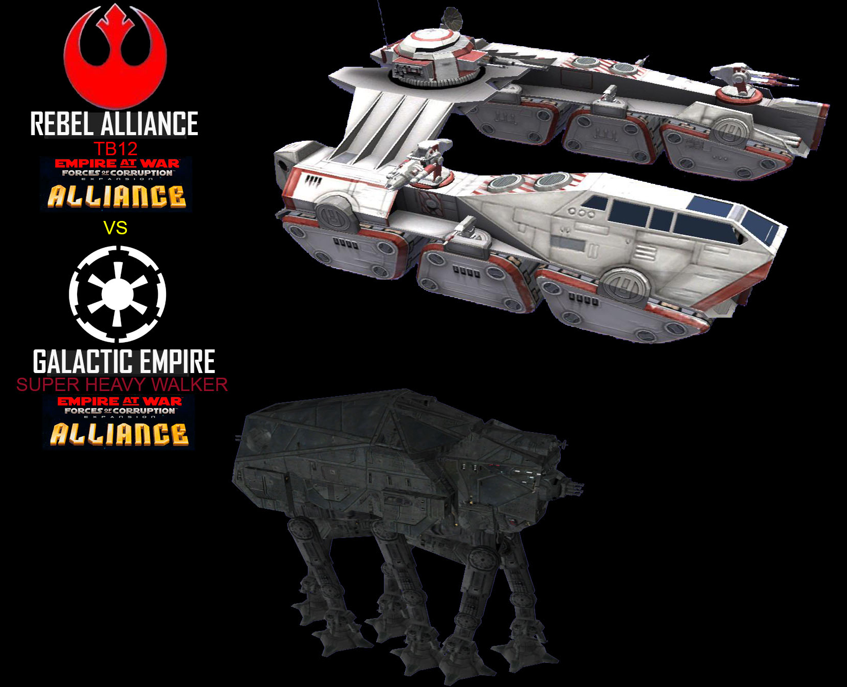 Super Heavy Walker vs TB12 image - Star Wars Alliance Rebellion mod for Star  Wars: Empire at War: Forces of Corruption - ModDB