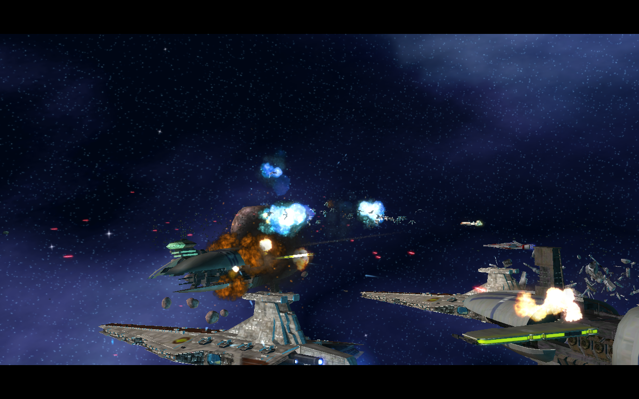 By request here is a massive space battle! image - Star Wars - Clone ...