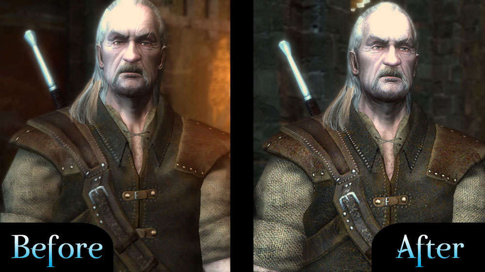 The Witcher 1 Prologue Remaster vs Original Graphics Comparison