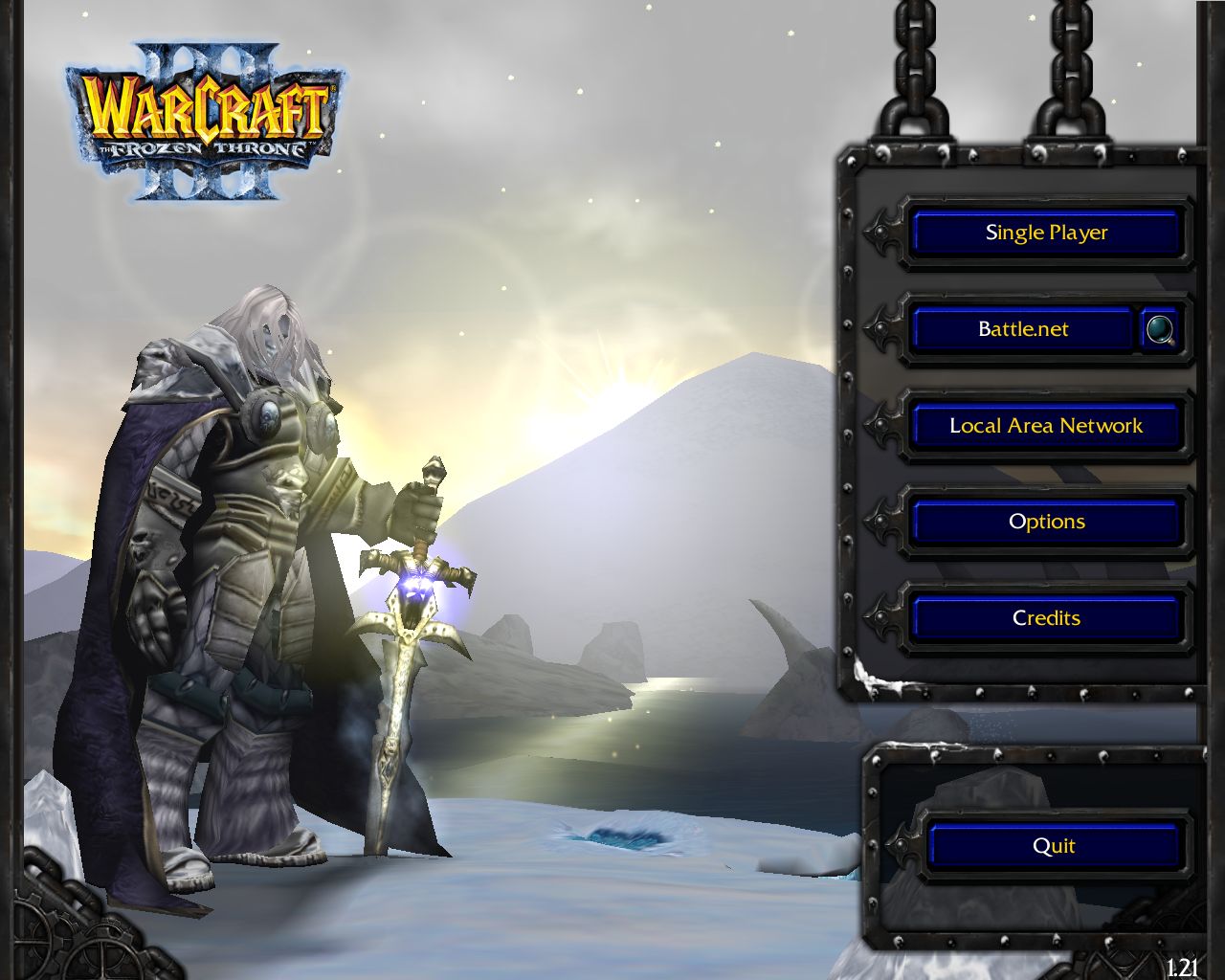 Warcraft 3 Frozen Throne меню