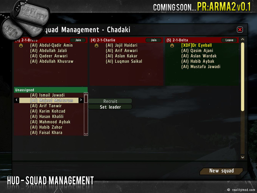 arma 3 squad management