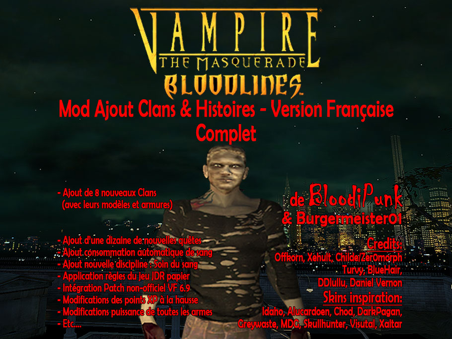 Add-On 8 New Clans Models addon - Vampire: The Masquerade – Bloodlines -  ModDB