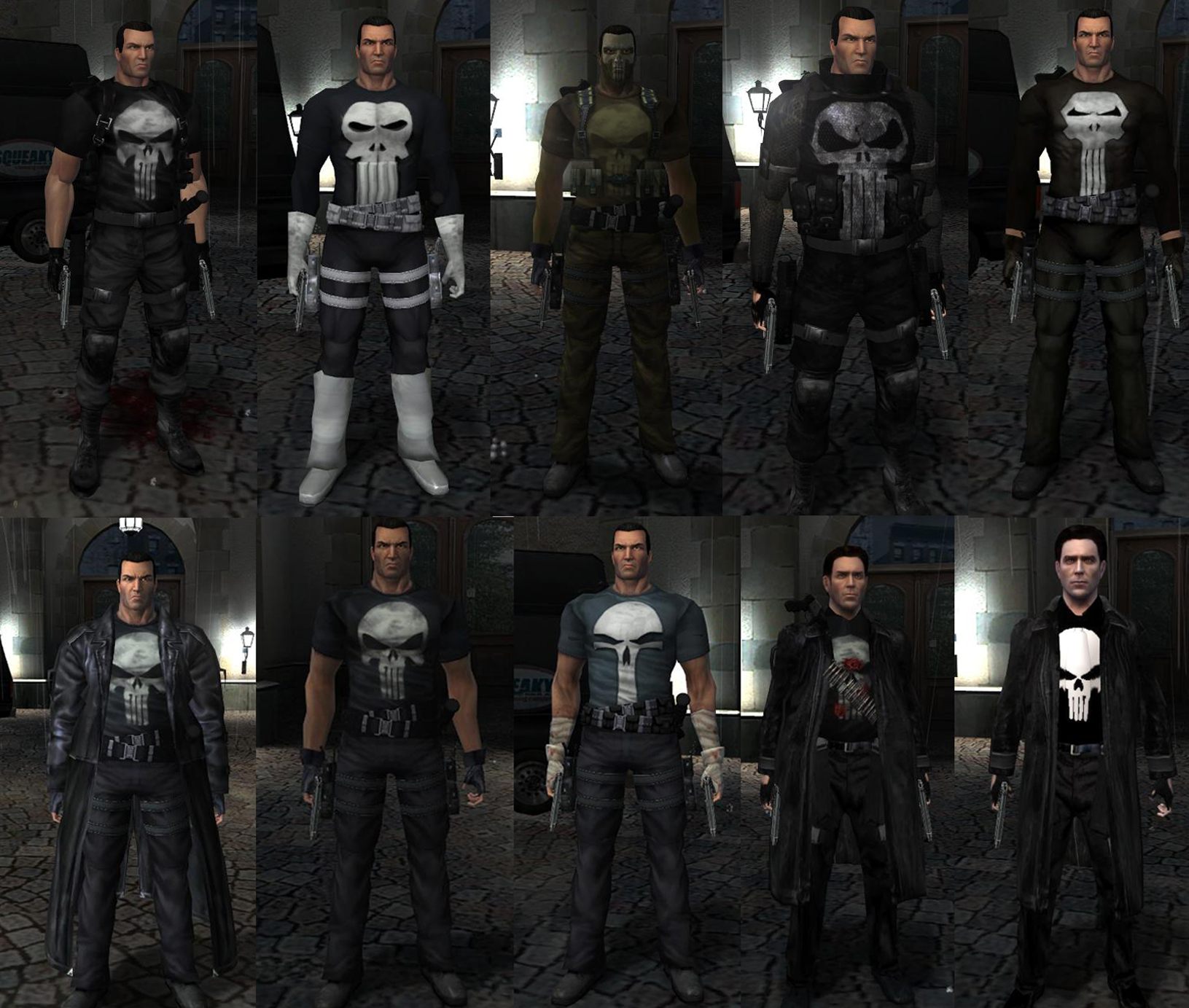 Costume game. The Punisher игра костюмы. Каратель 2005. Каратель 2005 игра костюмы.