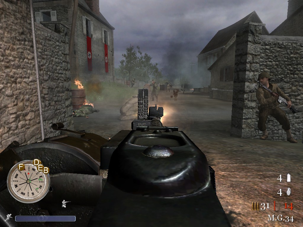 CoD2 MG34 in action (second ingame test) image - Back2Fronts Mod for ...