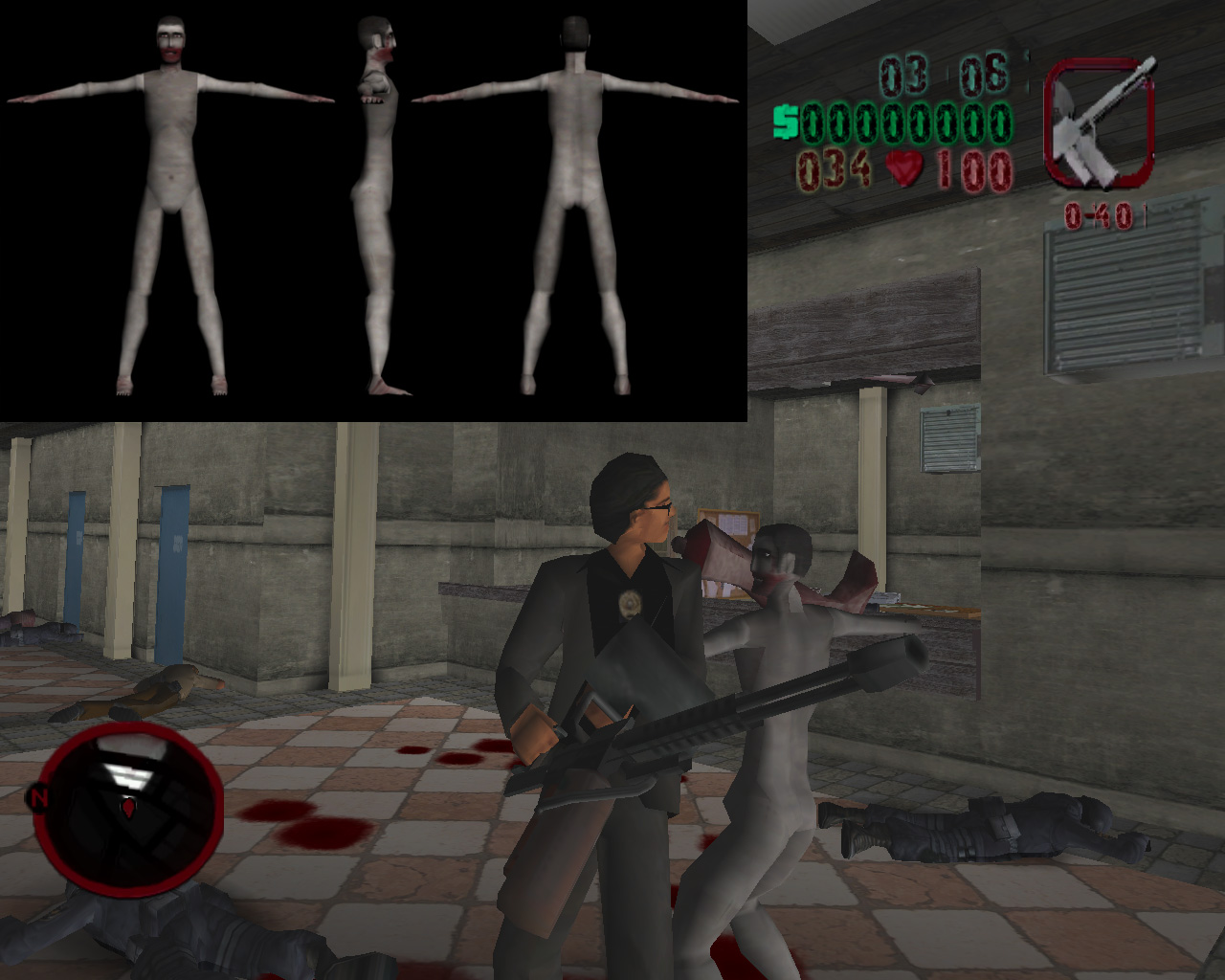 Naked Zombie! image - GTA: Raccoon City Stories mod for Grand Theft Auto:  Vice City - ModDB