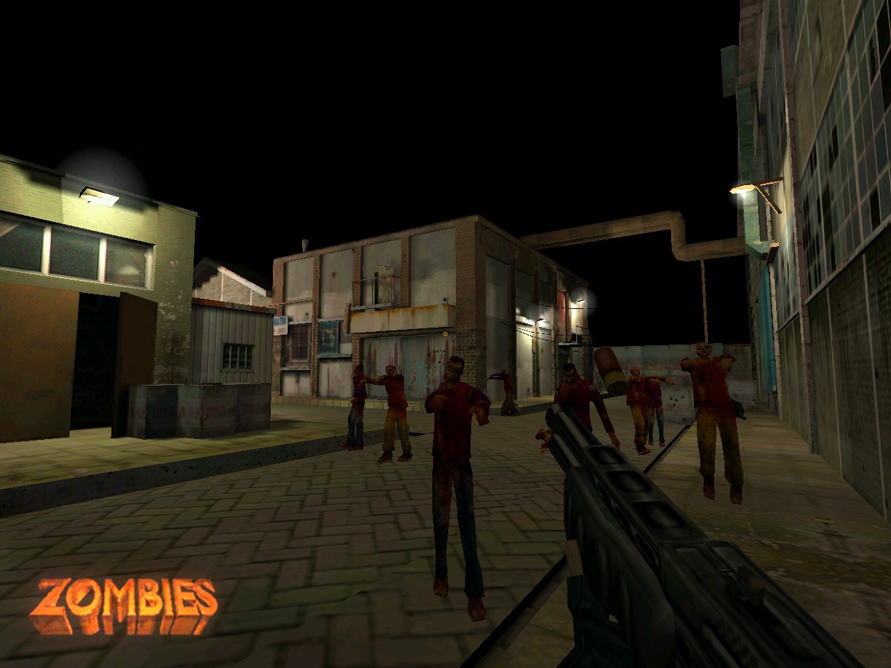 Zombies demo. Half Life 2 заброшенный город зомби.