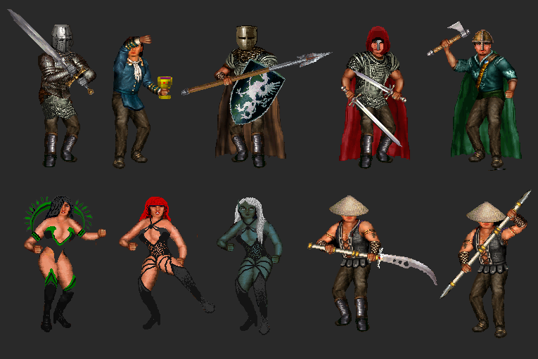 Beside this npc and monsters from Dungeon Hack, Lands of Lore, Daggerfall, ...