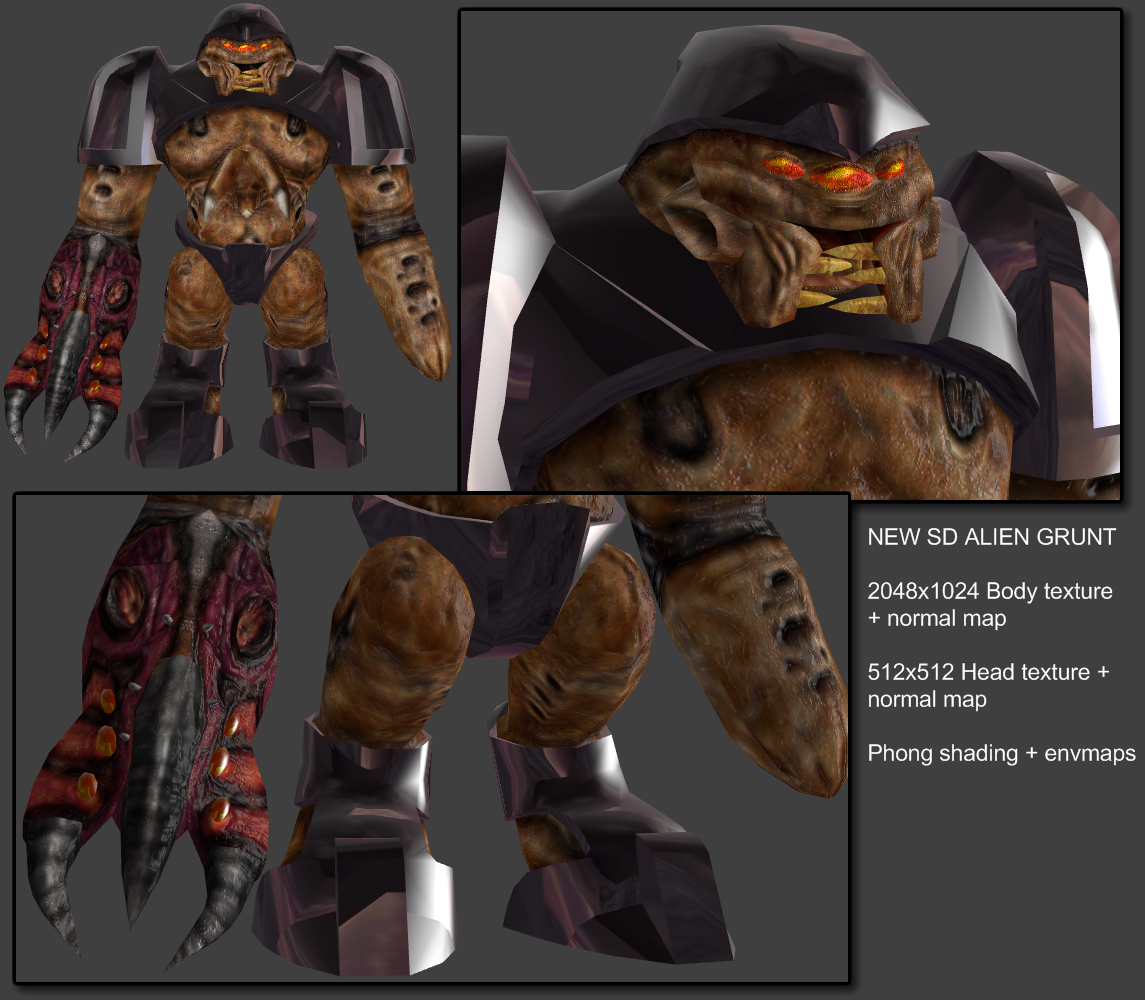 Alien Grunt high res skin. image - Half-Life: Source Enhanced mod for Half-...