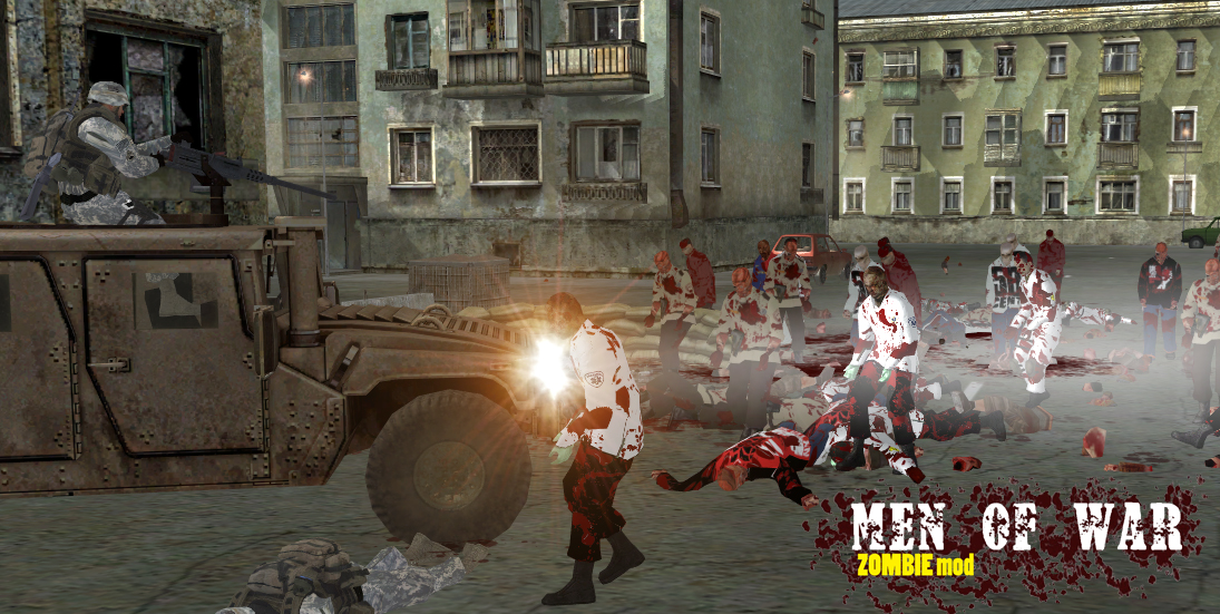 ZOMBIE mod image - old page mod for Men of War.