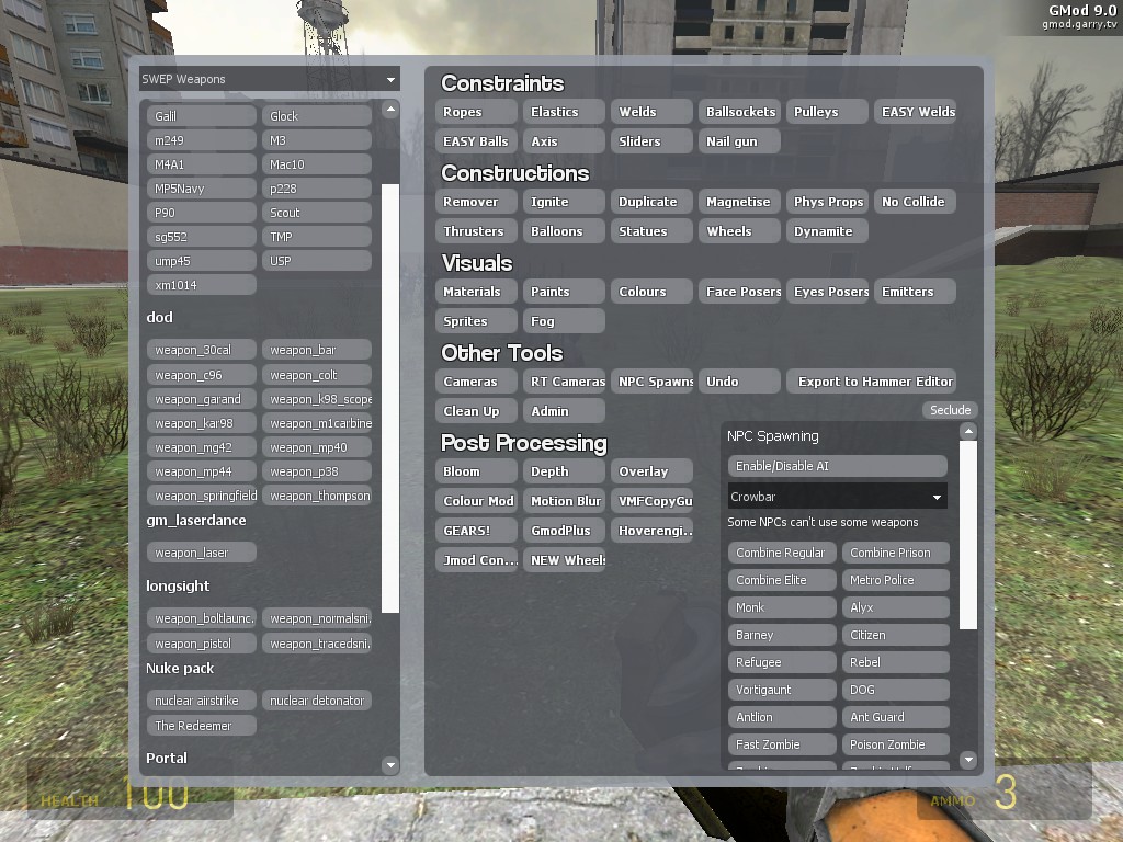 Addons Menu - Garry's Mod Wiki