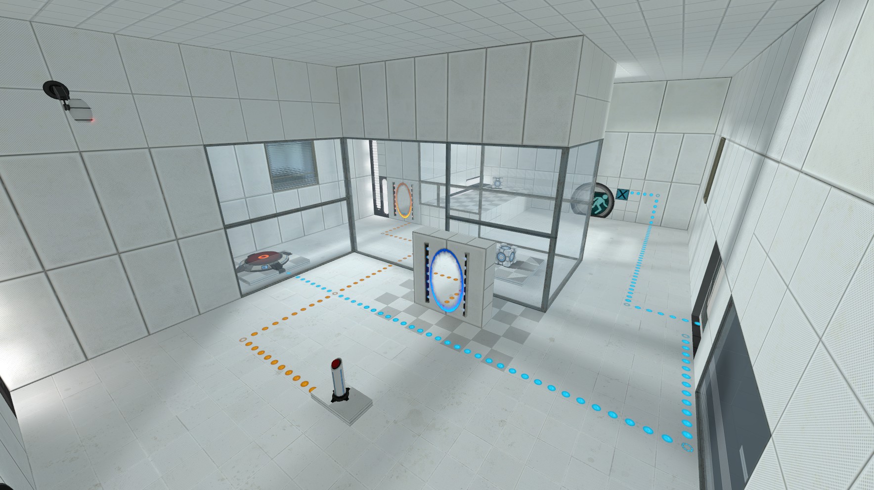 Second testchamber image - The MARTI Initiative mod for Portal 2.