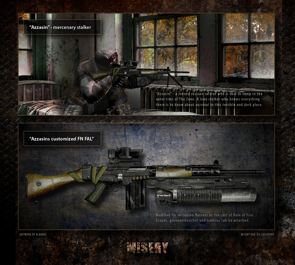 FN FAL news - MISERY mod for S.T.A.L.K.E.R.: Call of Pripyat - ModDB