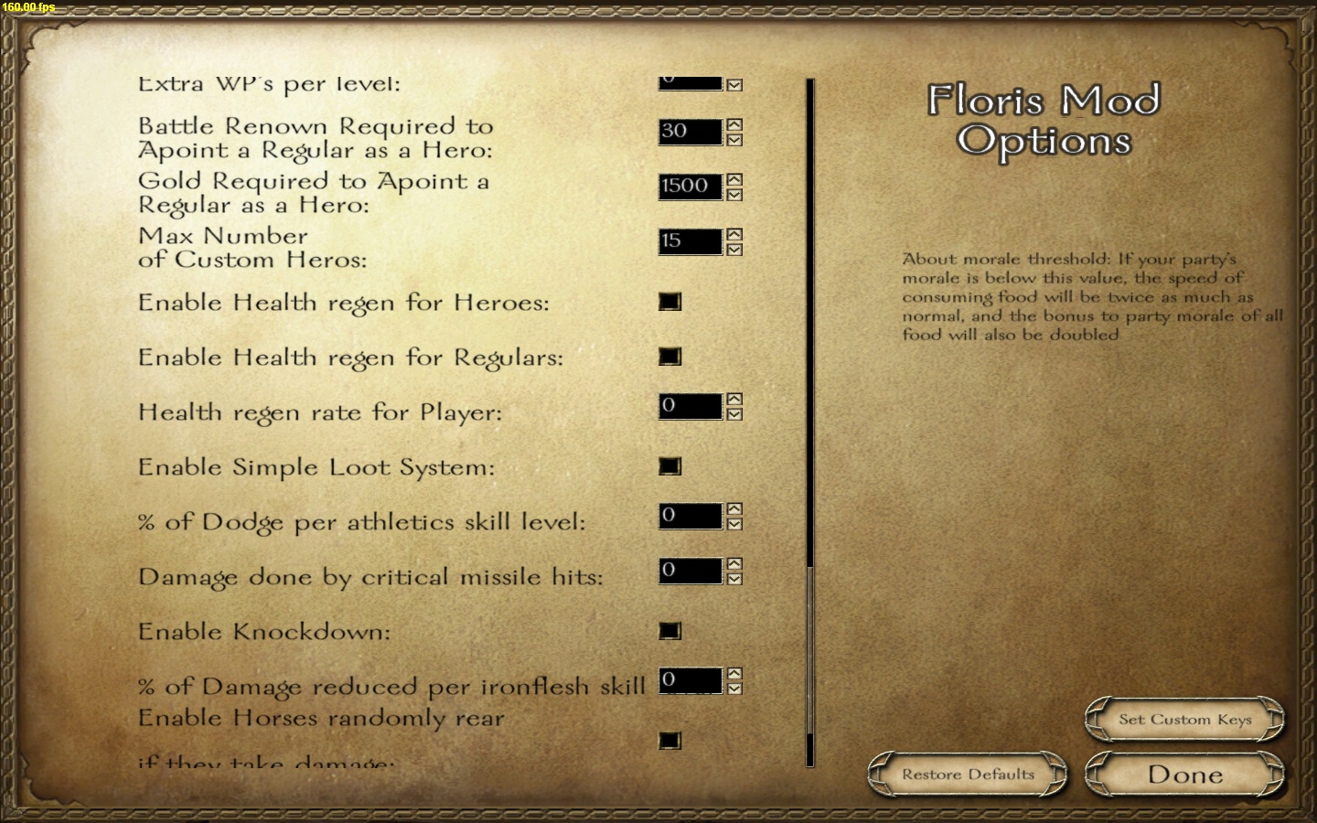 mount and blade max skill level