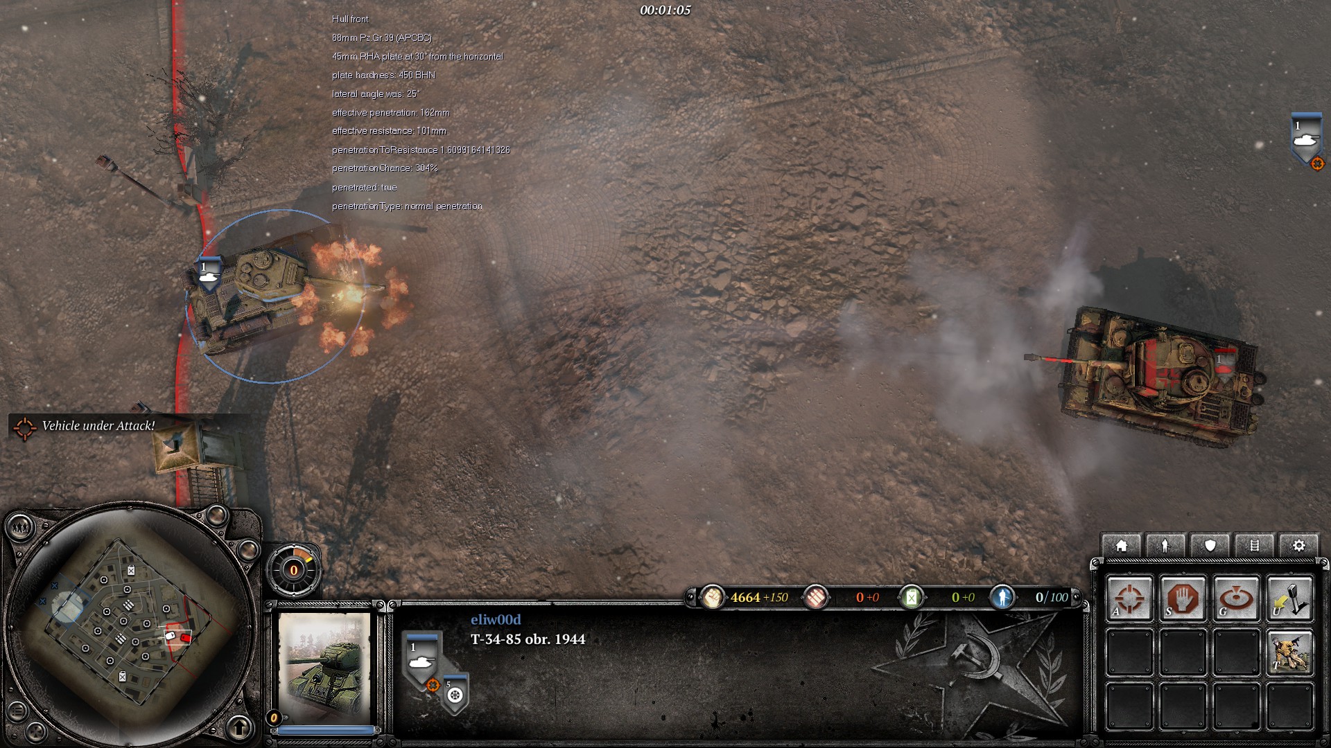 t 34 85 vs tiger 2