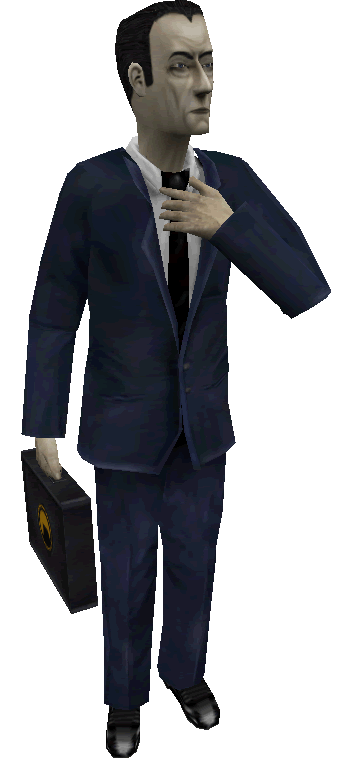 a photo of gman from half life 2 in the style of