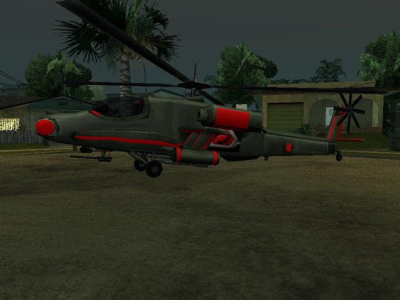 Helicópteros Hunter — substituto para o GTA San Andreas