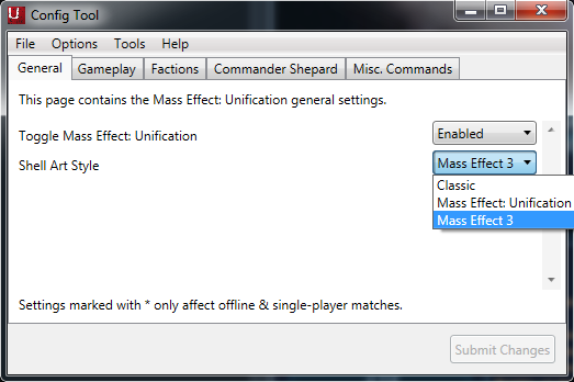 mass effect configuration utility not working