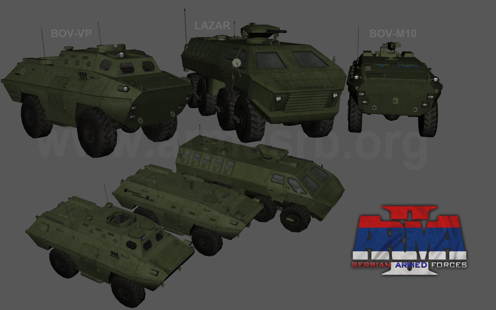 Vehicles! image - Serbian Armed Forces (SAF) mod for ARMA 2