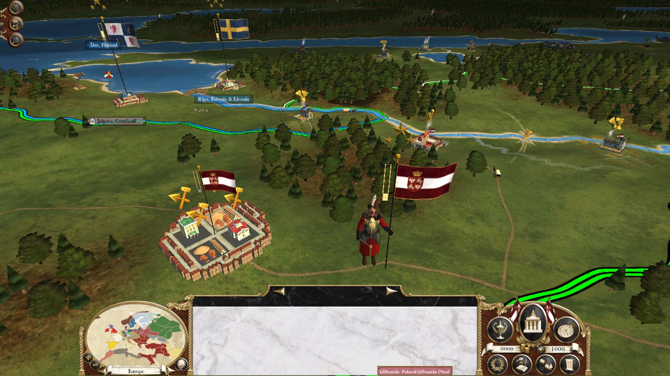 Polish Generals campaign map model, Colonialism 1600AD, Empire Total War mod